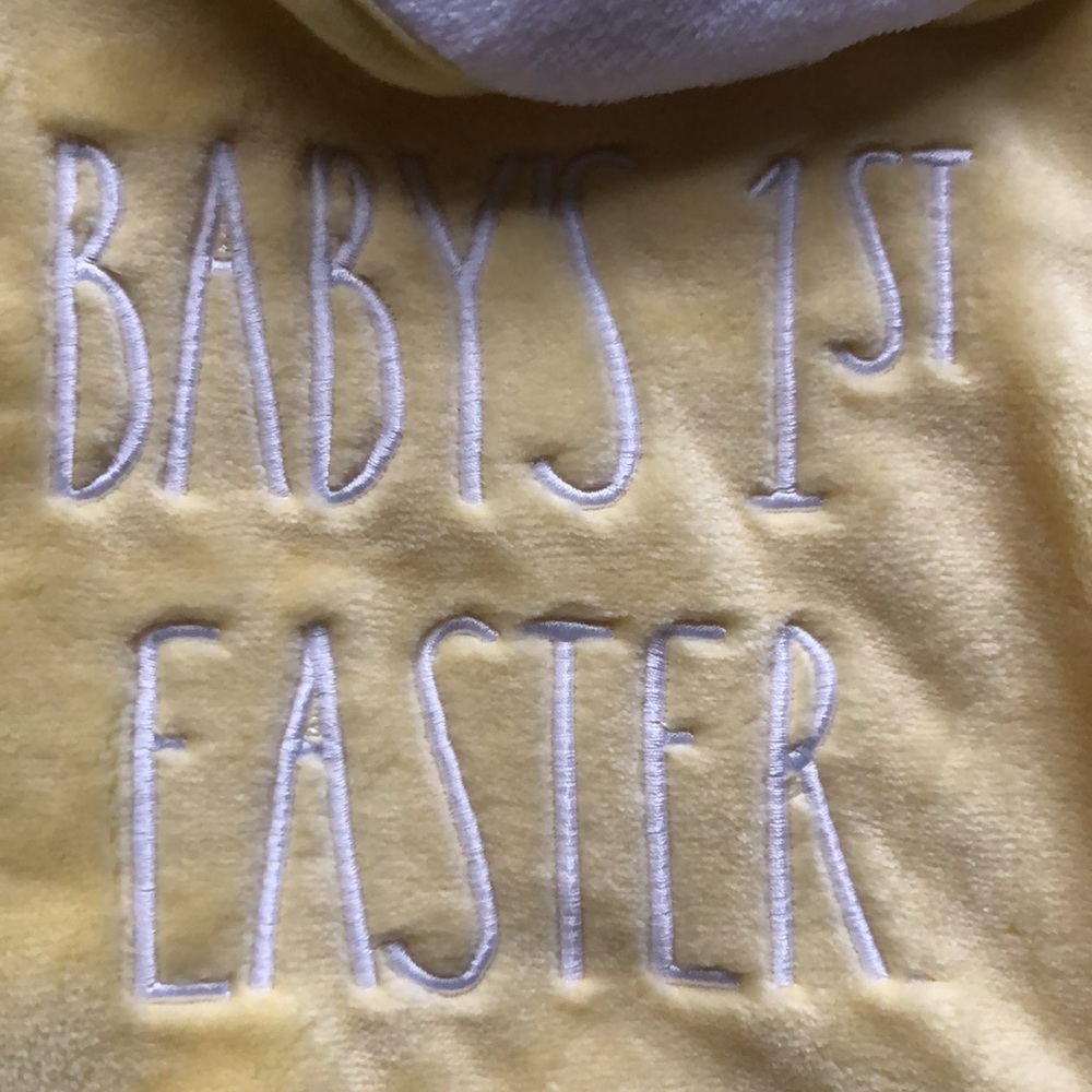Rae Dunn Baby’s 1st Easter Plush Baby Blanket - Picture 3 of 5